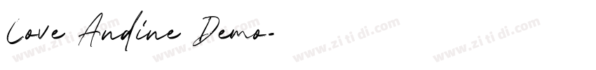 Love Andine Demo字体转换